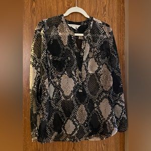 Fred David Long sleeve sheer top